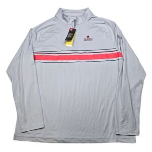 Under Armour 1/4 Zip Pullover Mens 3XL Gray UPF 50 Golf Club Logo NEW